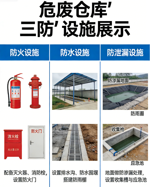 危废仓库 “三防” 是哪三防？检查必看