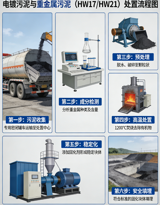 电镀污泥、重金属污泥（HW17/HW21）处置案例